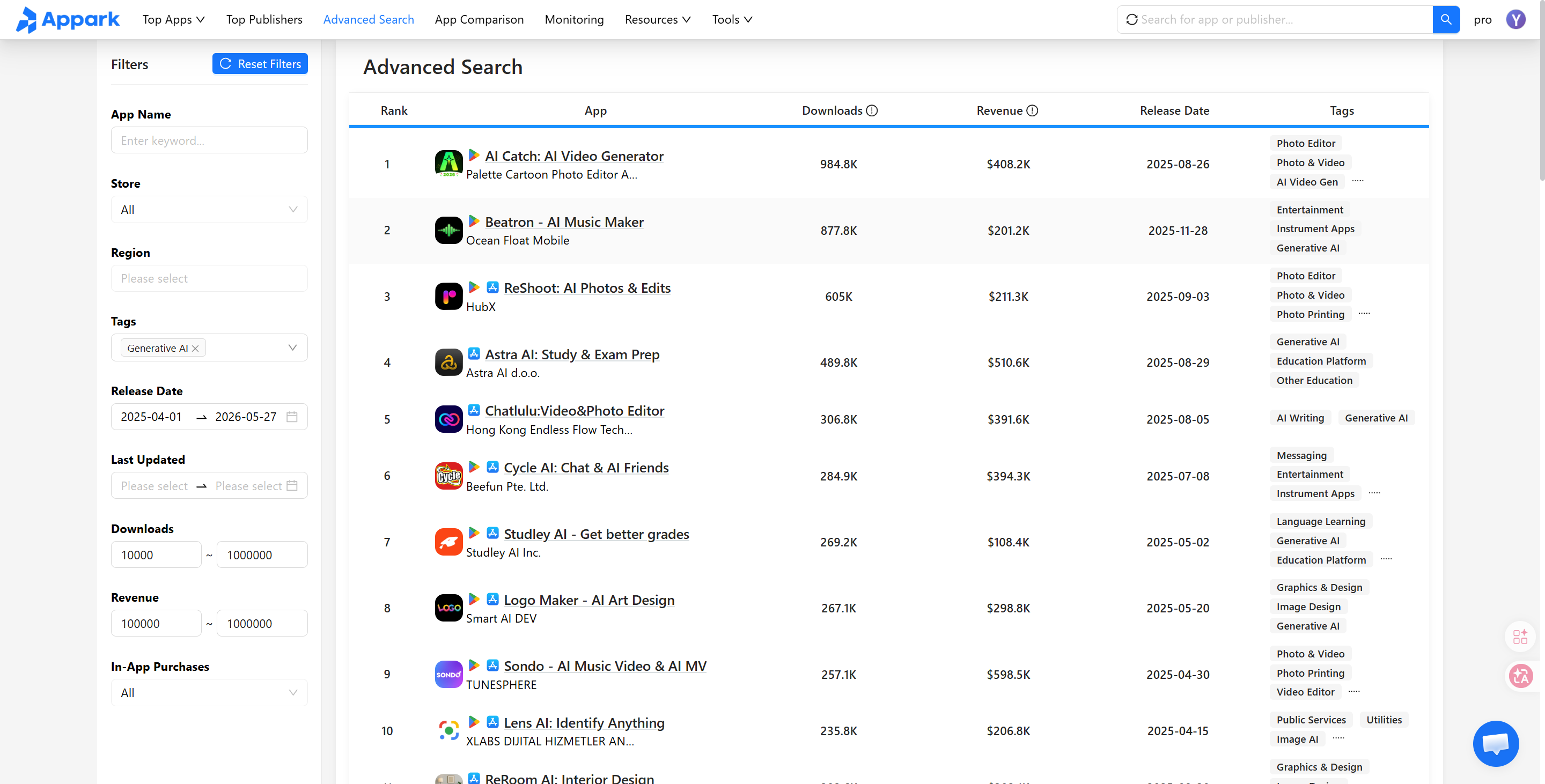 Advanced Search