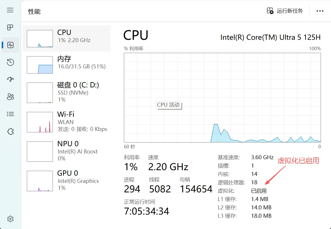 在 Windows 开启硬件虚拟化功能