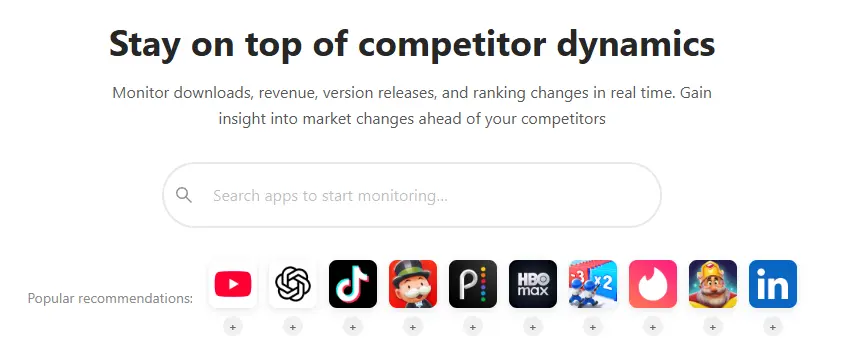 Build your own competitor pool